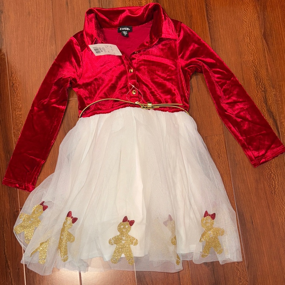 Zunie Festive Red and White Costume Dress